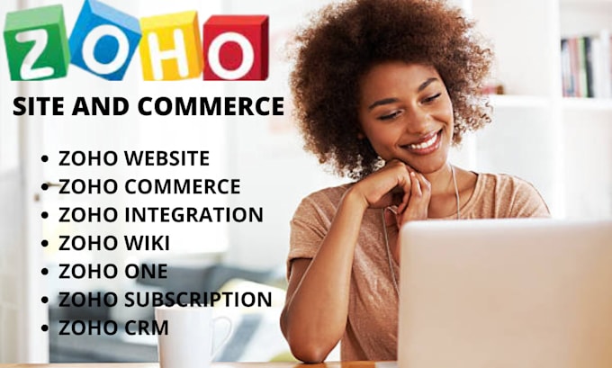 design a responsive website on zoho sites and commerce for online store