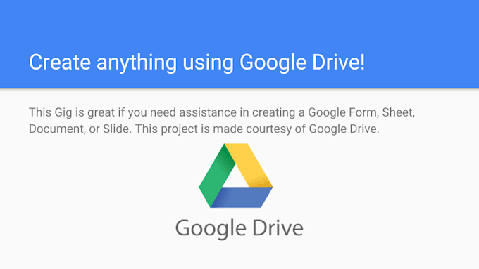 Create forms, sheets, docs, or slides using google drive ...