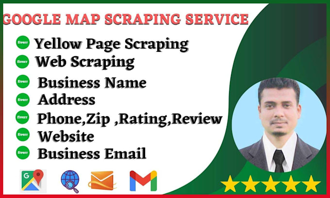 do google map scraping for targeted leads and business email