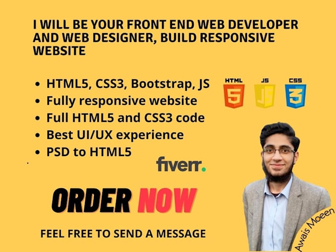Your front end web developer and web designer, build responsive website ...