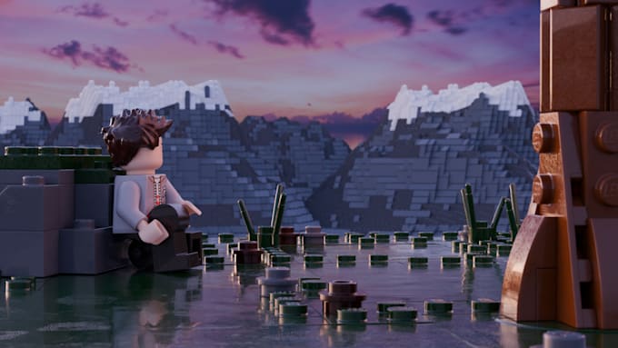 do lego 3d animation  for tiktok