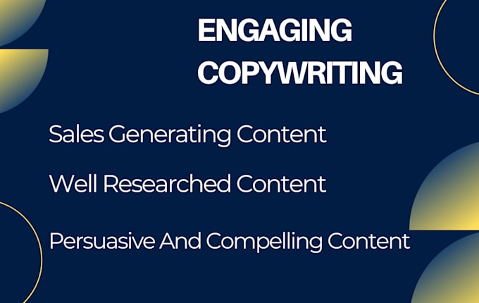 do copywriting for you