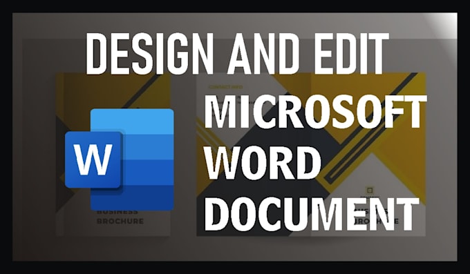 design, edit, format and type word documents