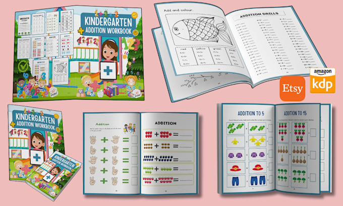 create alphabet, handwriting, tracing, coloring, activity book for KDP