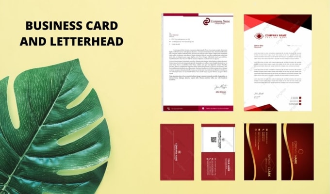 design business card and letterhead