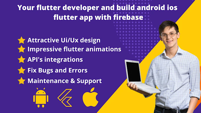 convert figma and xd to flutter, develop mobile apps for android ios