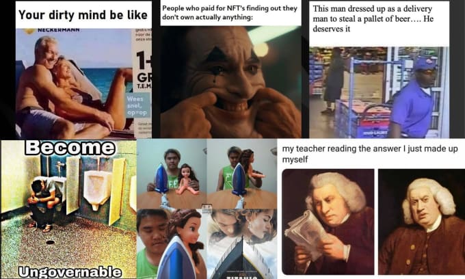 create you super funny memes for your social media page
