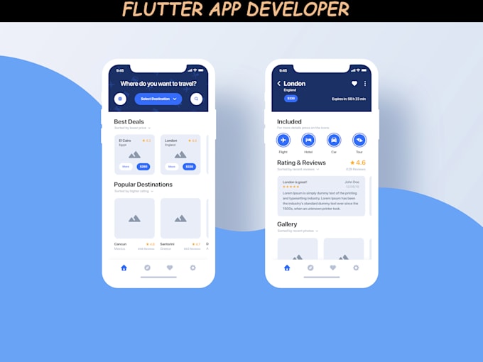 develop ios android and  desktop application with flutter