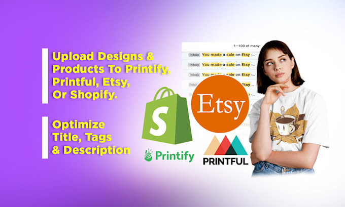 setup shopify etsy print on demand store, printful printify, premium pod website