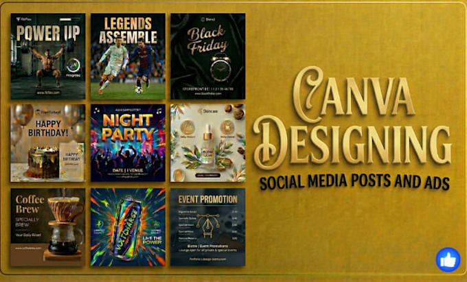 design professional social media posts and ads
