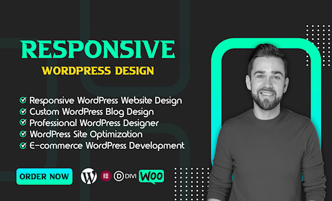 create responsive wordpress website design or wordpress blog