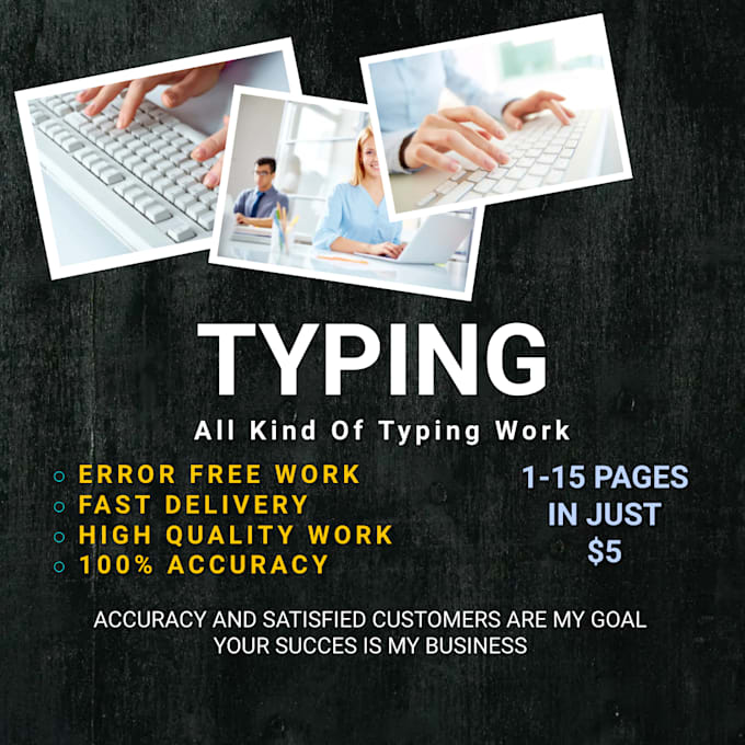 Do a fast copy typing job, retyping scanned pdf documents by Feroz110 Fiverr