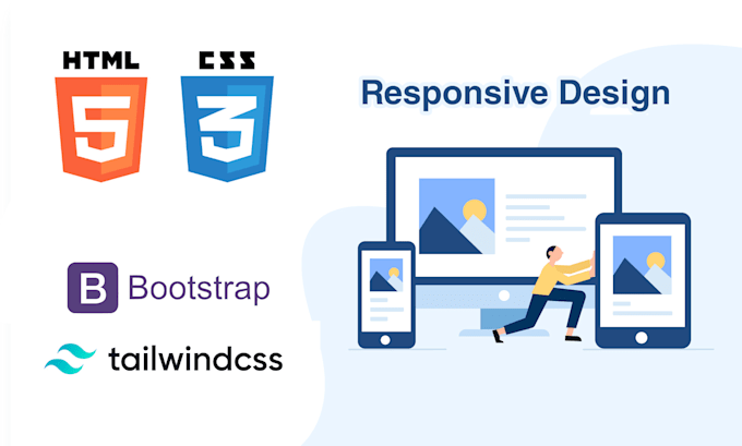 Design a website using html,css and with framework like bootstrap and ...