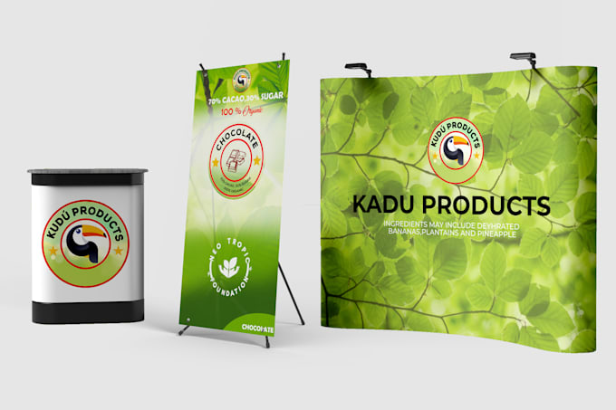 design modern printable backdrop or trade show banner