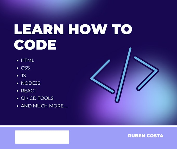 Teach you how to code by Rubeneoarduino | Fiverr