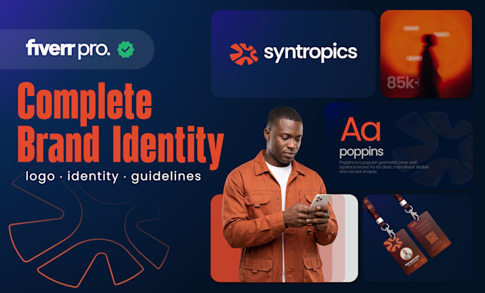create branding kit, brand style guide and corporate identity with logo design
