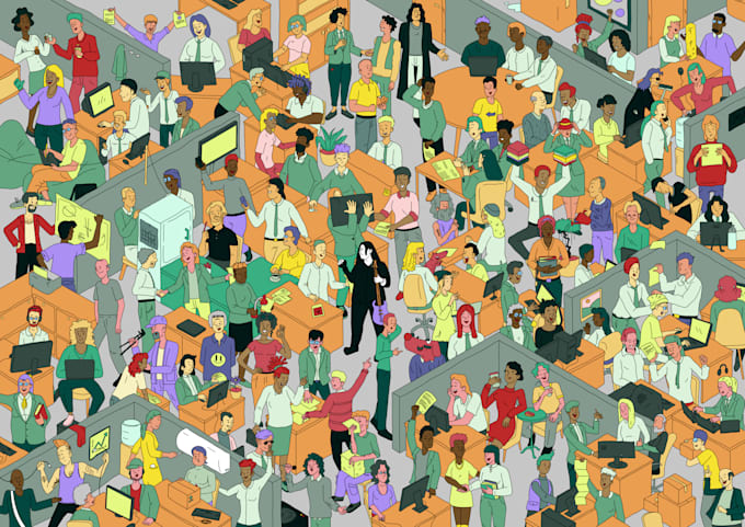 draw you a where is waldo scene