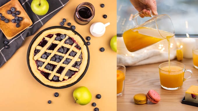 create food product stop motion video for social media