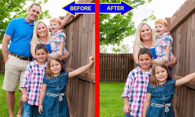 do professional photo editing, background remove, object remove and add object