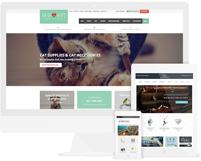 design and develop ecommerce online store website or shoping