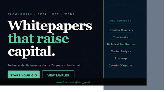 write a professional blockchain, crypto, defi or nft whitepaper for your project