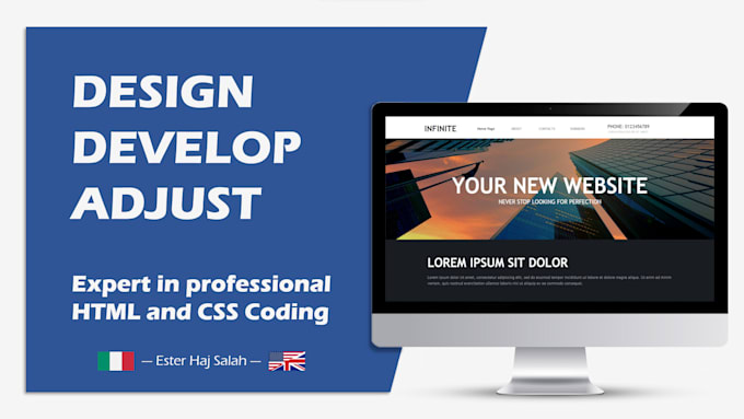 Code your website in html, css and javascript by Esterhajsalah | Fiverr