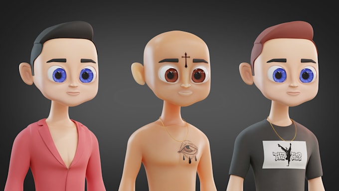 make a cartoon 3d nft collection for you