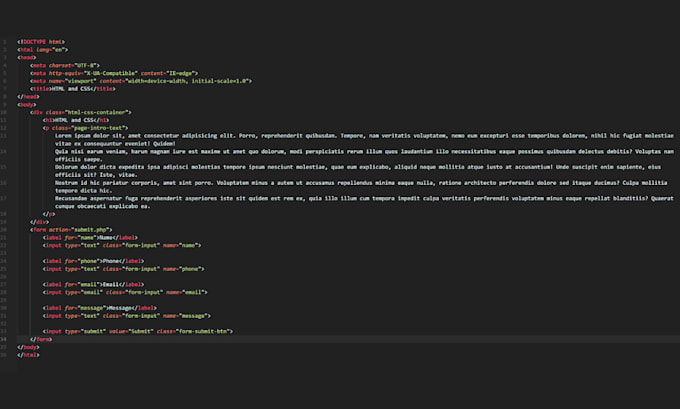 Write html and css code for you by Raybenedetti | Fiverr