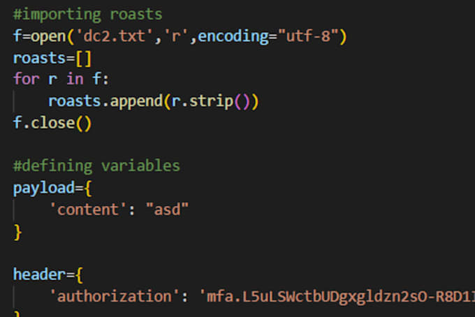 Write a python script for you by Evena666 | Fiverr