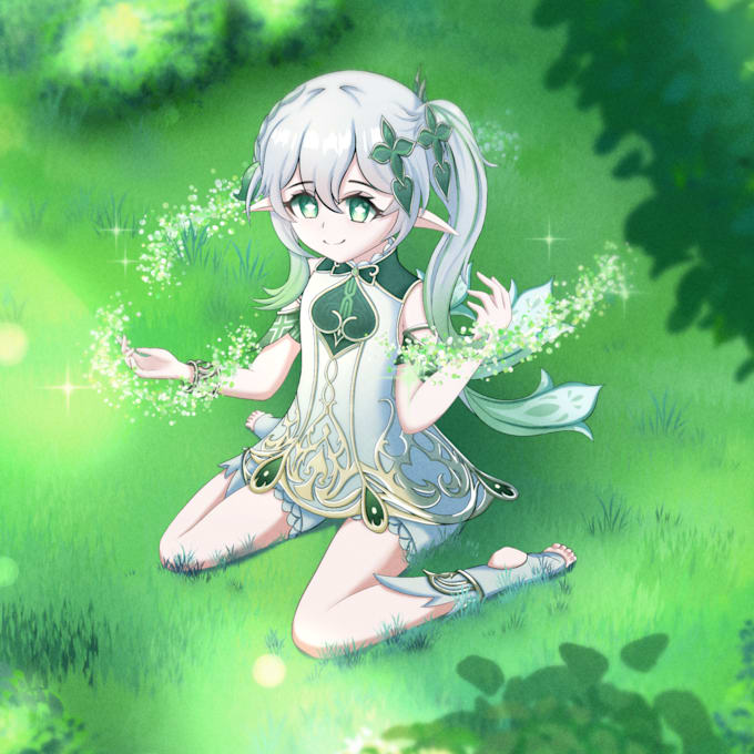 draw cute and beautiful anime art illustration
