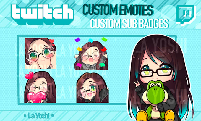 create amazing twitch emotes or sub badges for you