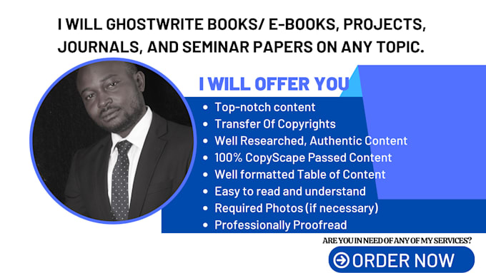 be your professional ghostwriter and ghost book writer