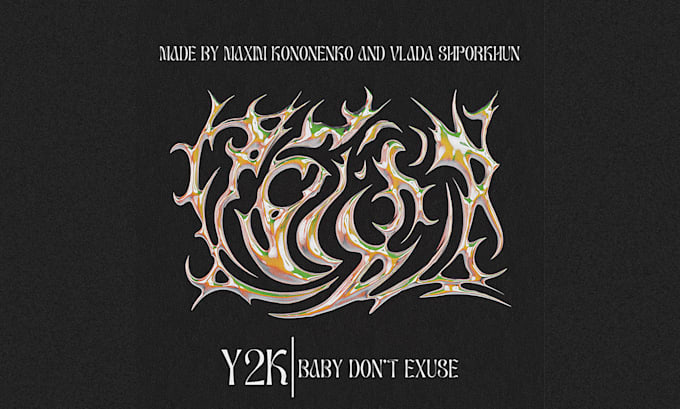 create 3d chrome text or abstract objects, single cover art, song cover