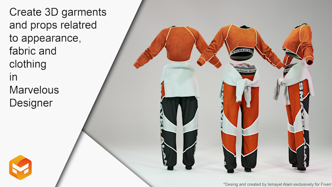 create 3d garments in marvelous designer