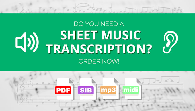 do an accurate music transcription from an audio file
