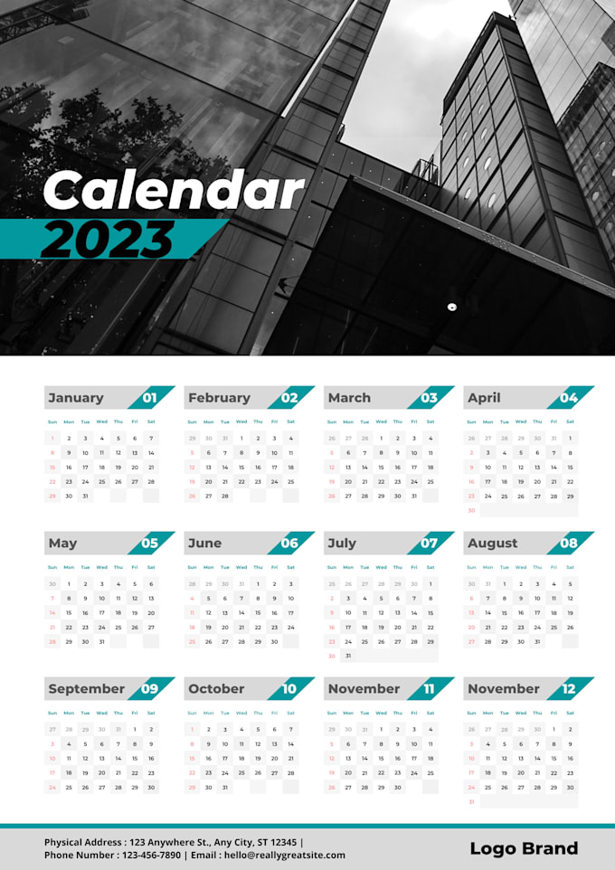 Customized calendar for the upcoming year by Maham85 Fiverr