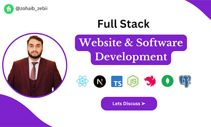 do custom website development as full stack web developer, backend developer