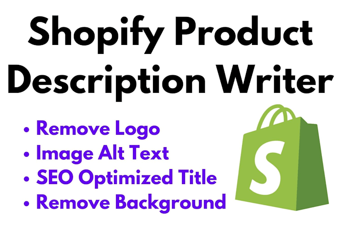 write shopify product description with SEO title