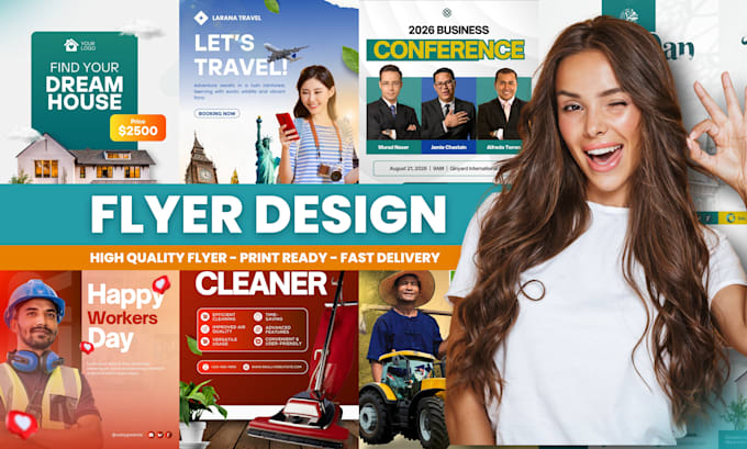 create a digital flyer, brochure and print for your business