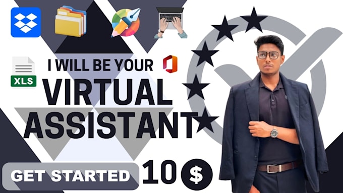 do file organizing, typing, copy pasting, data entry, email finding, VA