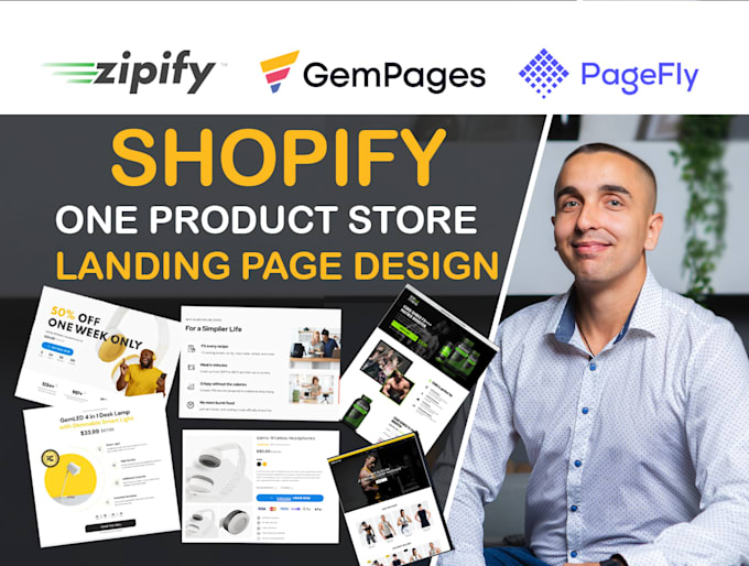 Create shopify one product store or product landing page using gempages ...