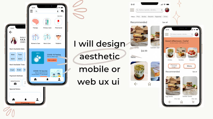 Create minimal aesthetic ui ux design for app or website by Cindyy_la ...
