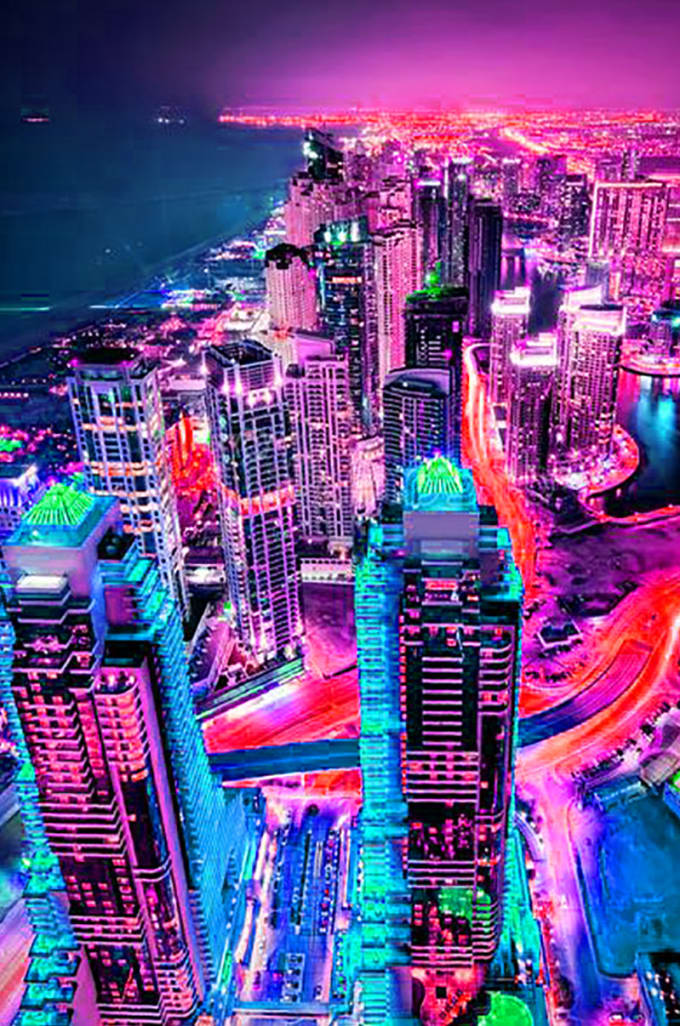 Draw futuristic cyberpunk city or background art by Dua_islam | Fiverr