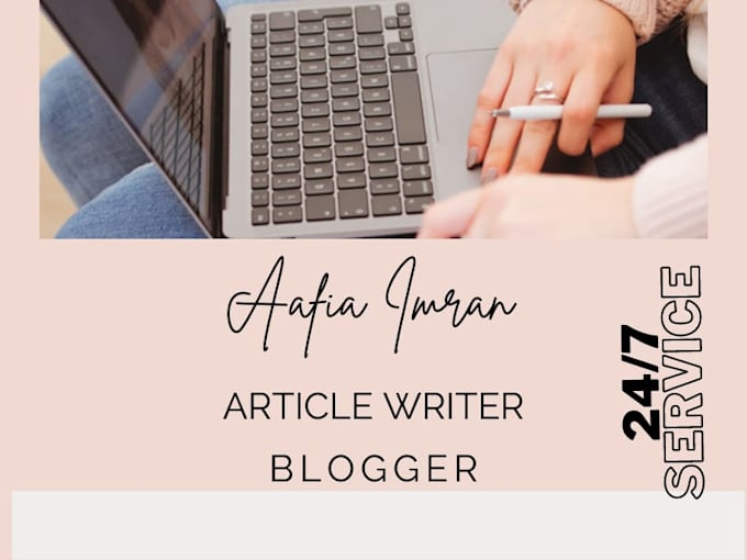 write well researched and unique articles and blogs for you