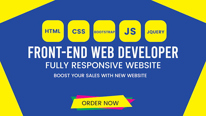 Be your front end developer using html css bootstrap website by Sail ...