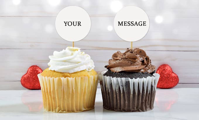 put your message or logo for valentines day