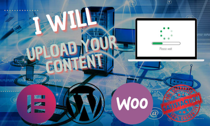 upload the content for your websites