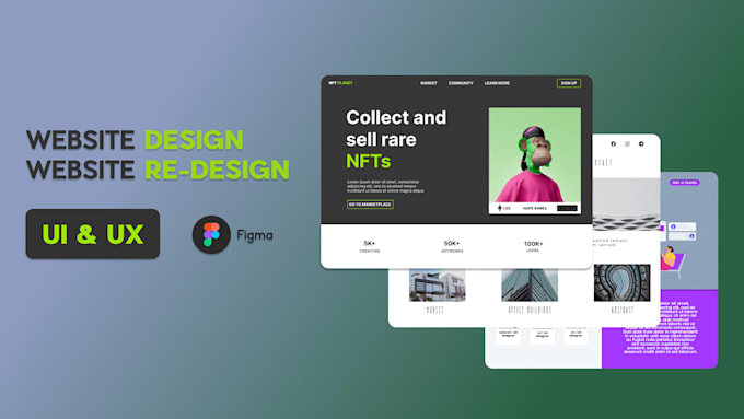 Website Figma Design Basic Design or redesign your website in figma by Vonbaleron | Fiverr