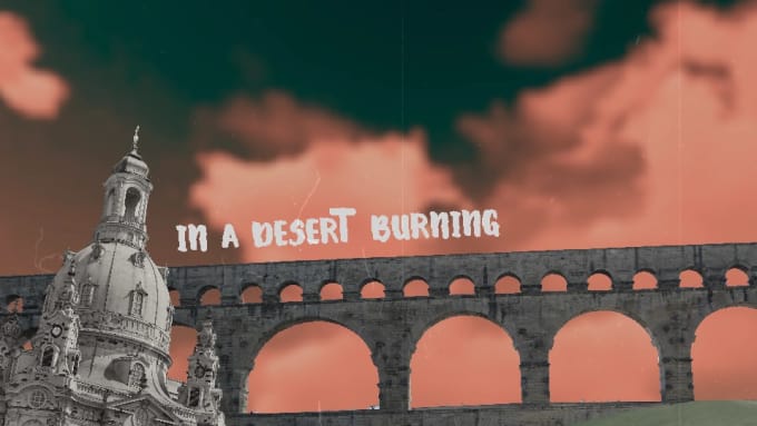 make an art collage music lyric video
