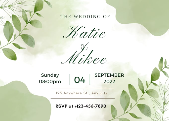 design an invitation for you